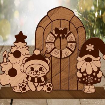 Intra απο ξύλο plywood 3mm-4mm πάχος Χριστουγεννιάτικο διακοσμητικό στολίδι, Δίασταση 2x2 cm INTRAFABR-85998697 - Image 1