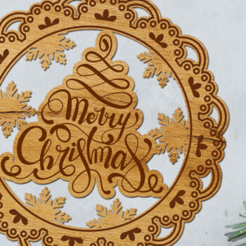 Intra απο ξύλο plywood 3mm-4mm πάχος Χριστουγεννιάτικο διακοσμητικό στολίδι πρότυπο Δίασταση 3x3 cm INTRAFABR-109646095 - Image 2