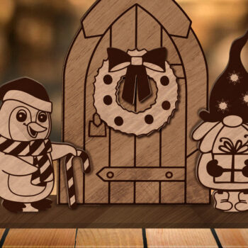 Intra απο ξύλο plywood 3mm-4mm πάχος Χριστουγεννιάτικο διακοσμητικό πρότυπο, στολίδι Δίασταση 2x2 cm INTRAFABR-86122237 - Image 1