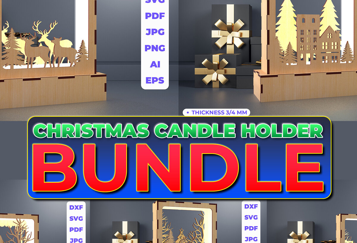 Intra απο ξύλο plywood 3mm-4mm πάχος λαμπάδας Χριστουγέννων ελαφιού Δίασταση 15x15 cm INTRAFABR-82422339