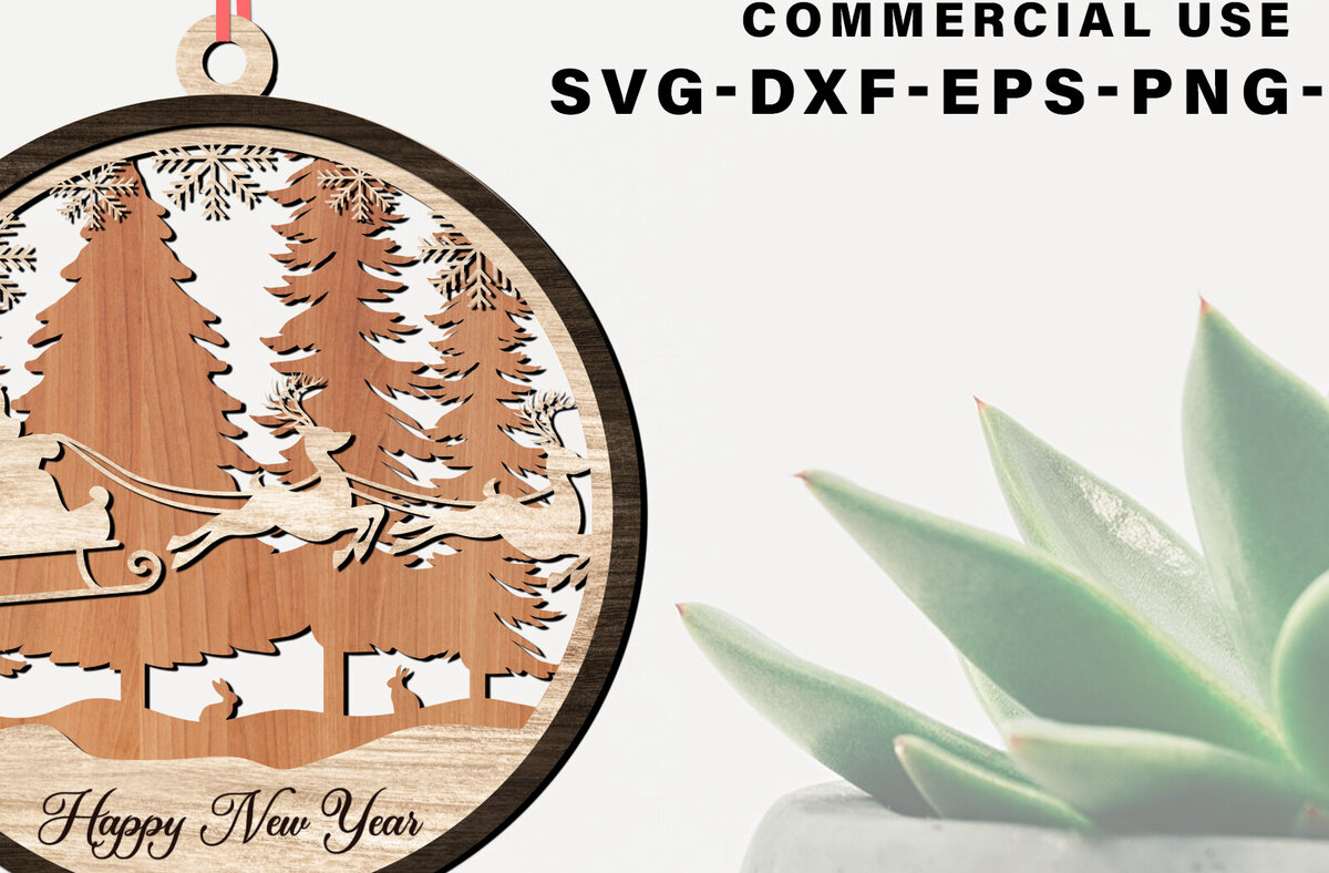 Intra απο ξύλο plywood 3mm-4mm πάχος Χριστουγεννιάτικο στένσιλ σκάλισμα με λέιζερ Δίασταση 8x8 cm INTRAFABR-80557918