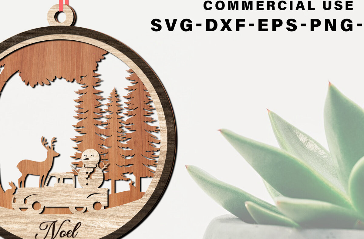 Intra απο ξύλο plywood 3mm-4mm πάχος Χριστουγεννιάτικο στένσιλ σκάλισμα με λέιζερ Δίασταση 8x8 cm INTRAFABR-80557627