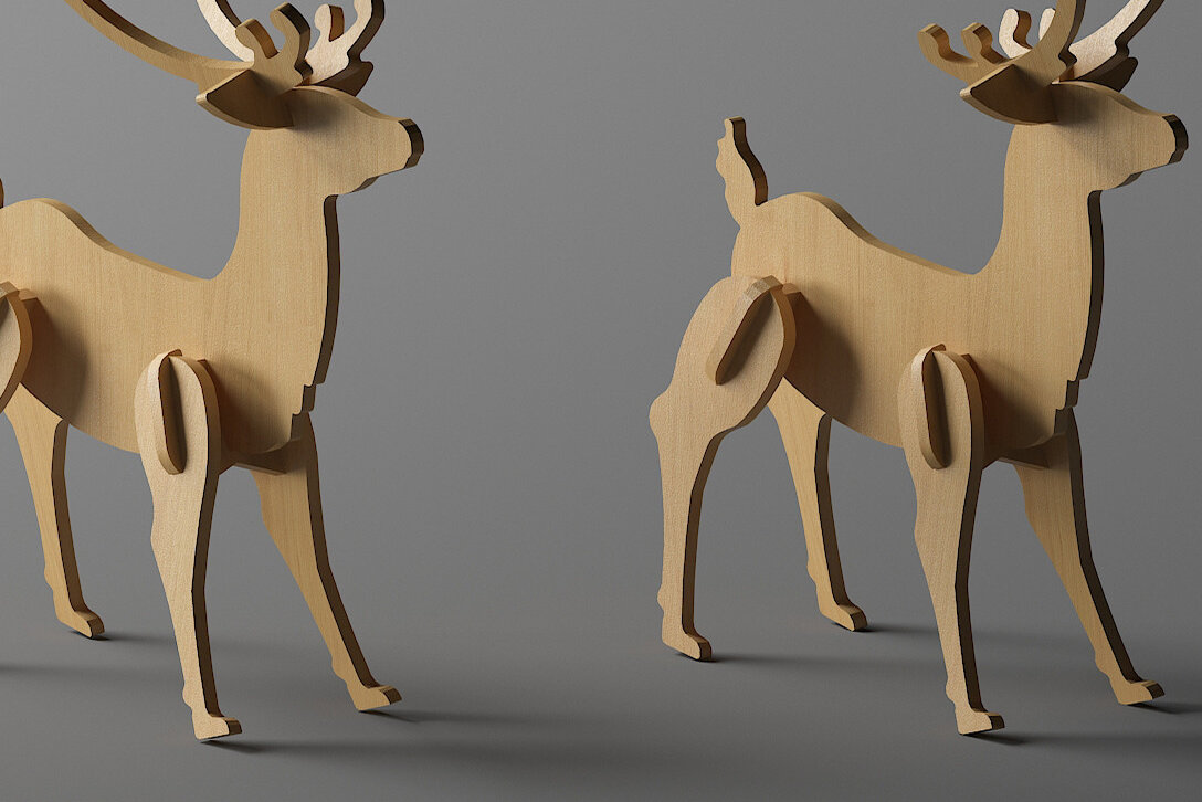 Intra απο ξύλο plywood 3mm-4mm πάχος κοπής με λέιζερ Χριστουγέννων 296 Δίασταση 30x20 cm INTRAFABR-48378054