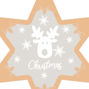 Intra απο ξύλο plywood 3mm-4mm πάχος Χριστουγεννιάτικο στολίδι ελαφιού, διακόσμηση σπιτιού Δίασταση 5x3 cm INTRAFABR-82408027 - Image 4