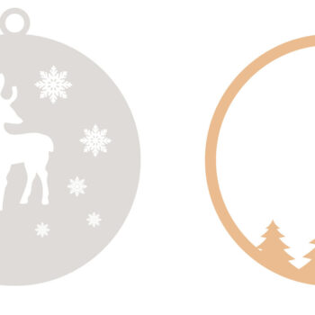 Intra απο ξύλο plywood 3mm-4mm πάχος Χριστουγεννιάτικο στολίδι ελαφιού, κοπής με λέιζερ Δίασταση 5x3 cm INTRAFABR-82547528 - Image 4