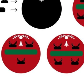 Intra απο ξύλο plywood 3mm-4mm πάχος Χριστουγεννιάτικο Στολίδι ελαφιού . Χριστούγεννα Δίασταση 6x6 cm INTRAFABR-39732451 - Image 2