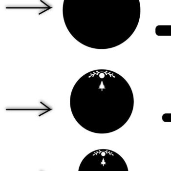 Intra απο ξύλο plywood 3mm-4mm πάχος Χριστουγεννιάτικο Στολίδι ελαφιού . Χριστούγεννα Δίασταση 6x6 cm INTRAFABR-39732451 - Image 3