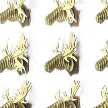 Intra απο ξύλο plywood 3mm-4mm πάχος Christmas Deer , Ξύλινο τρισδιάστατο παζλ Δίασταση 15x15 cm INTRAFABR-39455663 - Image 2