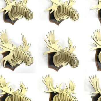 Intra απο ξύλο plywood 3mm-4mm πάχος Christmas Deer , Ξύλινο τρισδιάστατο παζλ Δίασταση 15x15 cm INTRAFABR-39455663 - Image 4