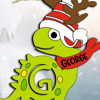 Intra απο ξύλο plywood 3mm-4mm πάχος Χριστουγεννιάτικο γράμμα G στολίδι Διακοπές Δίασταση 8x8 cm INTRAFABR-111612505 - Image 1