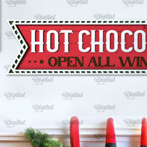 Intra απο ξύλο plywood 3mm-4mm πάχος  Sign Christmas Direction Δίασταση 15x15 cm INTRAFABR-105695378 - Image 4