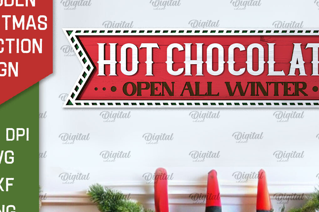 Intra απο ξύλο plywood 3mm-4mm πάχος  Sign Christmas Direction Δίασταση 15x15 cm INTRAFABR-105695378 - Image 4
