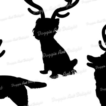 Intra απο ξύλο plywood 3mm-4mm πάχος Christmas Dog Reindeer 2 Δίασταση 15x15 cm INTRAFABR-82935358 - Image 2