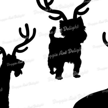 Intra απο ξύλο plywood 3mm-4mm πάχος Christmas Dog Reindeer 2 Δίασταση 15x15 cm INTRAFABR-82935358 - Image 3