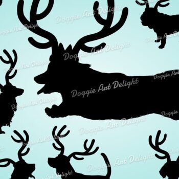 Intra απο ξύλο plywood 3mm-4mm πάχος Christmas Dog Reindeer 3 Δίασταση 15x15 cm INTRAFABR-82936245 - Image 1