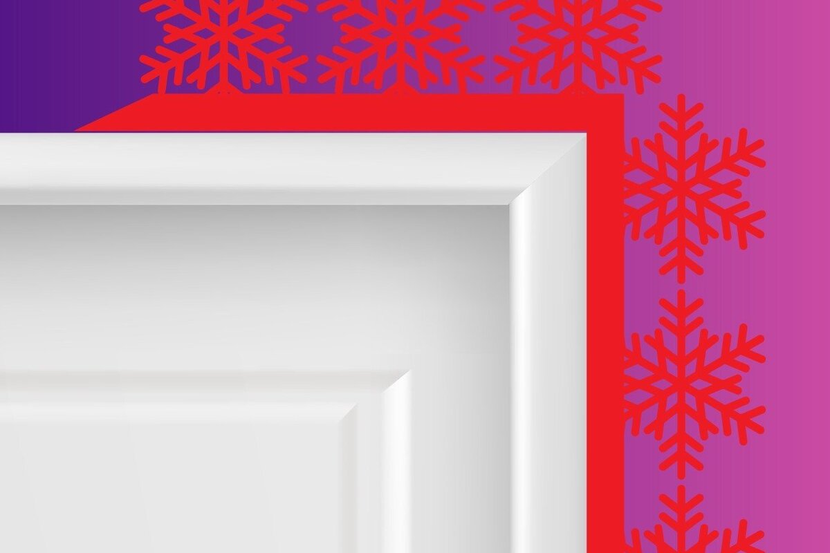 Intra απο ξύλο plywood 3mm-4mm πάχος Πρότυπο γωνιακής πόρτας Χριστουγέννων Δίασταση 15x15 cm INTRAFABR-32954551