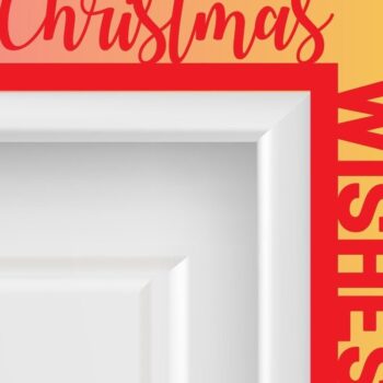 Intra απο ξύλο plywood 3mm-4mm πάχος Χριστουγεννιάτικο Γωνιακό Τέμπλο με λέιζερ πόρτας Δίασταση 15x15 cm INTRAFABR-32954000 - Image 1