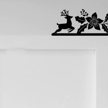 Intra απο ξύλο plywood 3mm-4mm πάχος Christmas Door Corner Δίασταση 15x15 cm INTRAFABR-35253050 - Image 3