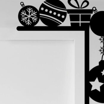 Intra απο ξύλο plywood 3mm-4mm πάχος Christmas Door Corner Δίασταση 15x15 cm INTRAFABR-34015323 - Image 2