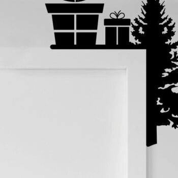 Intra απο ξύλο plywood 3mm-4mm πάχος Christmas Door Corner Δίασταση 15x15 cm INTRAFABR-34015323 - Image 5