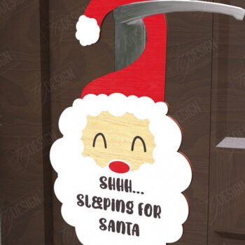 Intra απο ξύλο plywood 3mm-4mm πάχος Χριστουγεννιάτικο Κρεμάστρας Πόρτας | Αργία Δίασταση 15x15 cm INTRAFABR-110596839 - Image 2