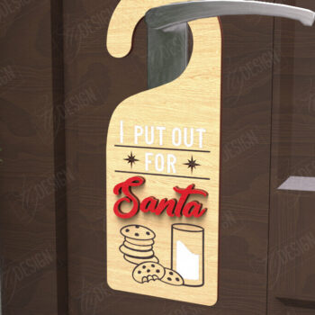 Intra απο ξύλο plywood 3mm-4mm πάχος Χριστουγεννιάτικο Κρεμάστρας Πόρτας | Αργία Δίασταση 15x15 cm INTRAFABR-110596839 - Image 5