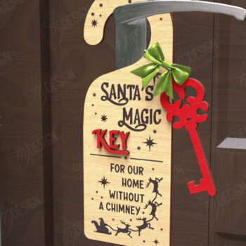 Intra απο ξύλο plywood 3mm-4mm πάχος Χριστουγεννιάτικο Κρεμάστρας Πόρτας | Αργία Δίασταση 15x15 cm INTRAFABR-110596839 - Image 11