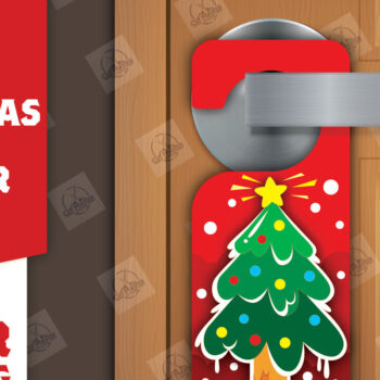 Intra απο ξύλο plywood 3mm-4mm πάχος Χριστουγεννιάτικη κρεμάστρα πόρτας Δίασταση 15x15 cm INTRAFABR-110781604 - Image 1