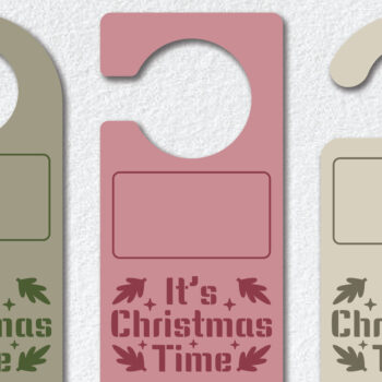 Intra απο ξύλο plywood 3mm-4mm πάχος Χριστουγεννιάτικο Κρεμάστρες Πόρτας Πρότυπο Δίασταση 15x15 cm INTRAFABR-111786490 - Image 1