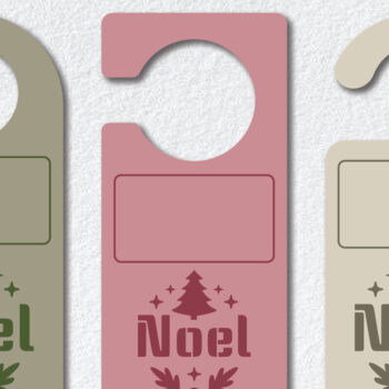 Intra απο ξύλο plywood 3mm-4mm πάχος Χριστουγεννιάτικο Κρεμάστρες Πόρτας Πρότυπο Δίασταση 15x15 cm INTRAFABR-111786003 - Image 1