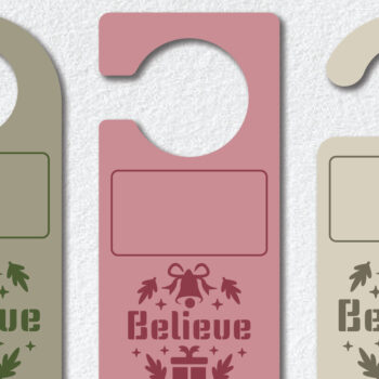 Intra απο ξύλο plywood 3mm-4mm πάχος Χριστουγεννιάτικο Κρεμάστρες Πόρτας Πρότυπο Δίασταση 15x15 cm INTRAFABR-111786044 - Image 1