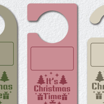 Intra απο ξύλο plywood 3mm-4mm πάχος Χριστουγεννιάτικο Κρεμάστρες Πόρτας Πρότυπο Δίασταση 15x15 cm INTRAFABR-111786092 - Image 1