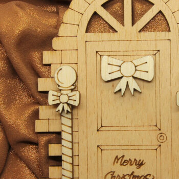 Intra απο ξύλο plywood 3mm-4mm πάχος Χριστουγεννιάτικο πολυστρωματικό στολίδι πόρτας Δίασταση 3x3 cm INTRAFABR-82458389 - Image 1
