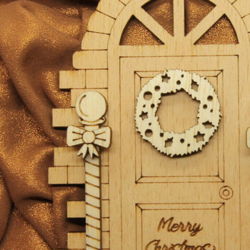 Intra απο ξύλο plywood 3mm-4mm πάχος Χριστουγεννιάτικο πολυστρωματικό στολίδι πόρτας Δίασταση 3x3 cm INTRAFABR-82458389 - Image 3