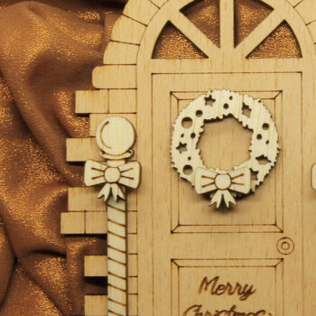 Intra απο ξύλο plywood 3mm-4mm πάχος Χριστουγεννιάτικο πολυστρωματικό στολίδι πόρτας Δίασταση 3x3 cm INTRAFABR-82458389 - Image 5