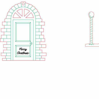 Intra απο ξύλο plywood 3mm-4mm πάχος Χριστουγεννιάτικο πολυστρωματικό στολίδι πόρτας Δίασταση 3x3 cm INTRAFABR-82458389 - Image 7