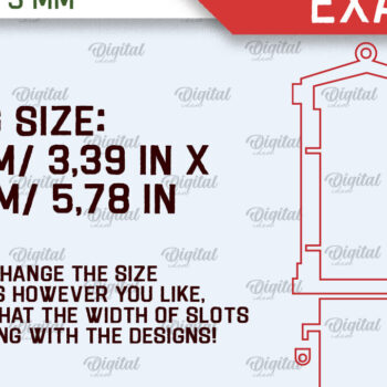 Intra απο ξύλο plywood 3mm-4mm πάχος Χριστουγεννιάτικα στολίδια πόρτας  Δίασταση 3x3 cm INTRAFABR-102529485 - Image 2