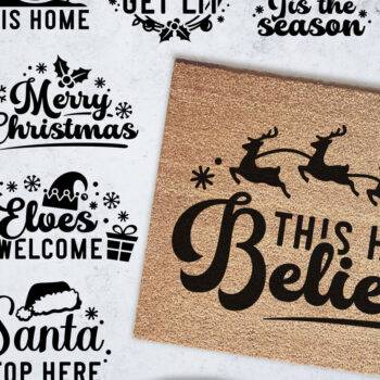 Intra απο ξύλο plywood 3mm-4mm πάχος Χριστουγεννιάτικο Doormat . Xmas Δίασταση 15x15 cm INTRAFABR-84487426 - Image 1