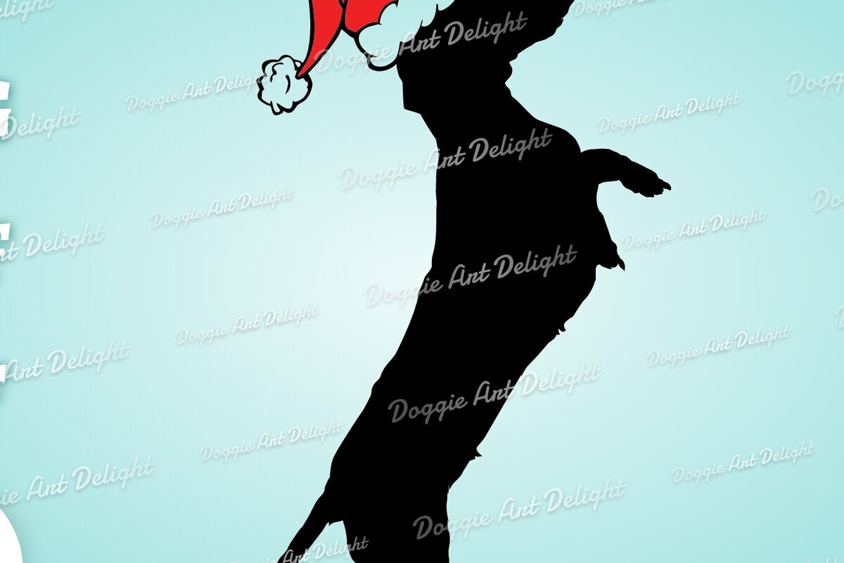 Intra απο ξύλο plywood 3mm-4mm πάχος Christmas Doxie στο Santa Hat Clipart Δίασταση 15x15 cm INTRAFABR-83108450