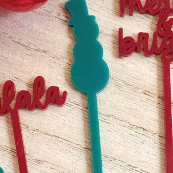 Intra απο ξύλο plywood 3mm-4mm πάχος Christmas Drink Stir Sticks Δίασταση 15x15 cm INTRAFABR-72160223 - Image 5