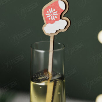 Intra απο ξύλο plywood 3mm-4mm πάχος αναδευτήρα για χριστουγεννιάτικο ποτό | CNC Δίασταση 15x15 cm INTRAFABR-106467029 - Image 2