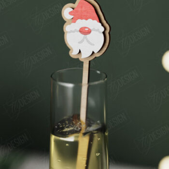 Intra απο ξύλο plywood 3mm-4mm πάχος αναδευτήρα για χριστουγεννιάτικο ποτό | CNC Δίασταση 15x15 cm INTRAFABR-106467029 - Image 4