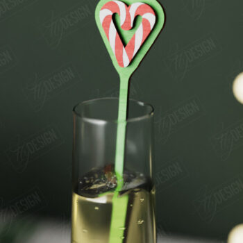 Intra απο ξύλο plywood 3mm-4mm πάχος αναδευτήρα για χριστουγεννιάτικο ποτό | CNC Δίασταση 15x15 cm INTRAFABR-106467029 - Image 7