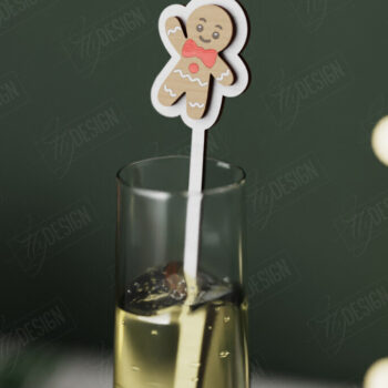 Intra απο ξύλο plywood 3mm-4mm πάχος αναδευτήρα για χριστουγεννιάτικο ποτό | CNC Δίασταση 15x15 cm INTRAFABR-106467029 - Image 8