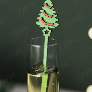 Intra απο ξύλο plywood 3mm-4mm πάχος αναδευτήρα για χριστουγεννιάτικο ποτό | CNC Δίασταση 15x15 cm INTRAFABR-106467029 - Image 10