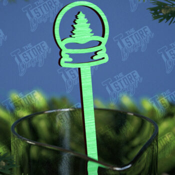 Intra απο ξύλο plywood 3mm-4mm πάχος Αναδευτήρες Χριστουγέννων | Δείκτης ποτών Δίασταση 15x15 cm INTRAFABR-107021780 - Image 1