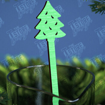 Intra απο ξύλο plywood 3mm-4mm πάχος Αναδευτήρες Χριστουγέννων | Δείκτης ποτών Δίασταση 15x15 cm INTRAFABR-107021784 - Image 1