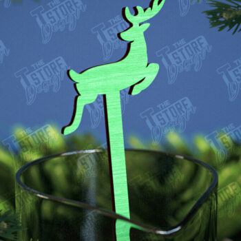 Intra απο ξύλο plywood 3mm-4mm πάχος Αναδευτήρες Χριστουγέννων | Δείκτης ποτών Δίασταση 15x15 cm INTRAFABR-107021788 - Image 1