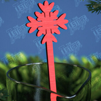 Intra απο ξύλο plywood 3mm-4mm πάχος Αναδευτήρες Χριστουγέννων | Δείκτης ποτών Δίασταση 15x15 cm INTRAFABR-107021795 - Image 1