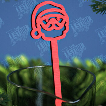 Intra απο ξύλο plywood 3mm-4mm πάχος Αναδευτήρες Χριστουγέννων | Δείκτης ποτών Δίασταση 15x15 cm INTRAFABR-107021804 - Image 1